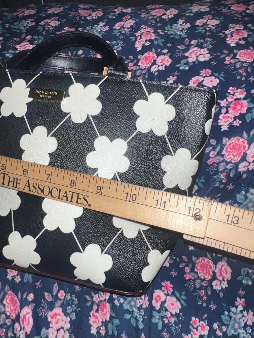 Kate spade grant street floral Jules satchel